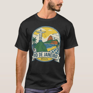 Marvelous City: Rio Skyline, Beach & Football T Shirt