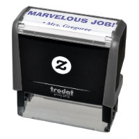 "MARVELOUS JOBB!" Bekräftelse Rubber Frimärke