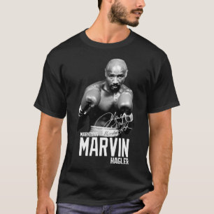 Marvelous Marvin Hagler Boxing Legend Namnteckning T Shirt
