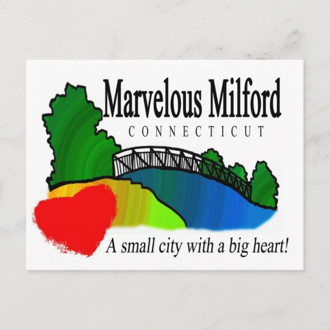Marvelous Milford Postcard Vykort (Framsida)