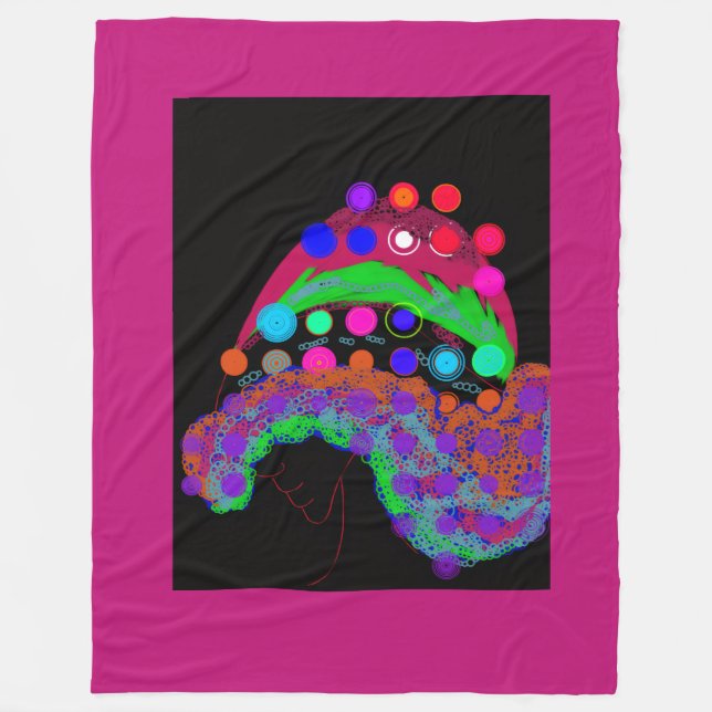 Marvelous Miss Funny Girl Fleecefilt (Framsidan)