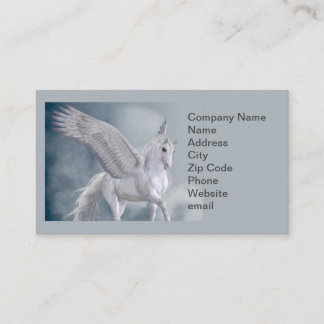 Marvelous White Pegasus Visitkort