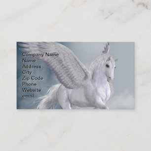 Marvelous White Pegasus Visitkort