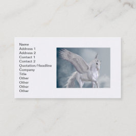 Marvelous White Pegasus Visitkort