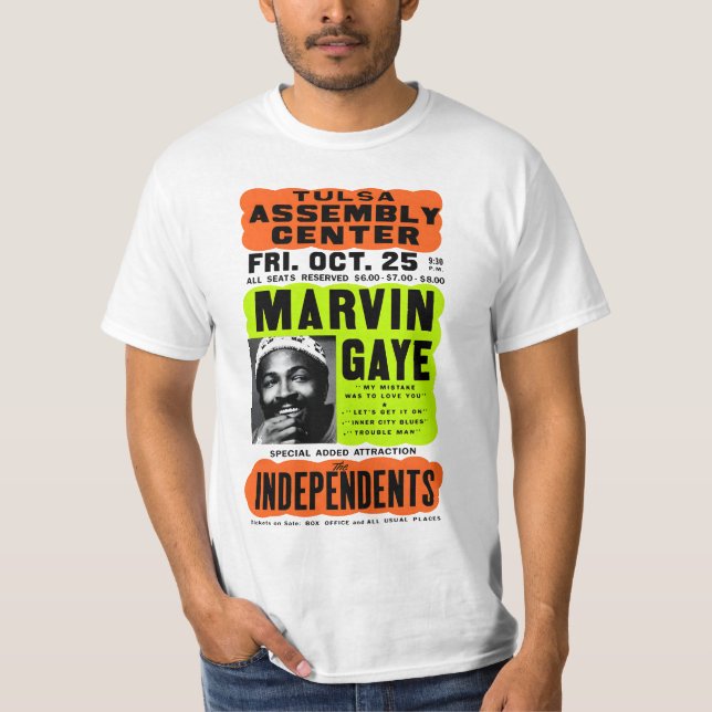 marvin gaye Concert T Shirt (Framsida)