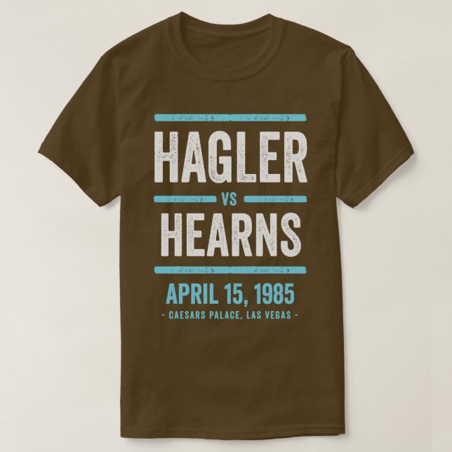 Marvin Hagler mot Thomas Hearns Retro T Shirt (Design framsida)