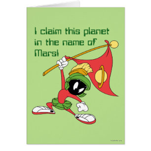 MARVIN MARTIAN™-anspråksplan Hälsningskort
