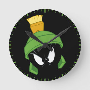 MARVIN MARTIAN™ Arg Ansikte Rund Klocka