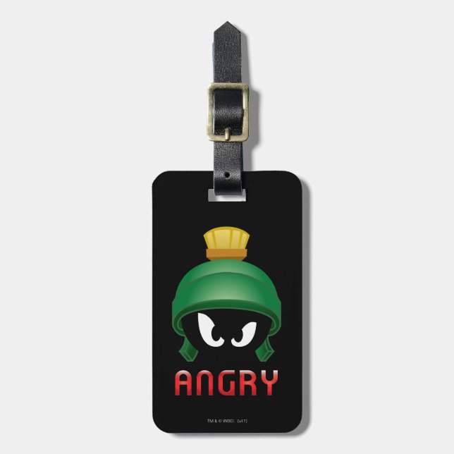 MARVIN MARTIAN™-Argen Emoji Bagagebricka (Vertikal Framsida)