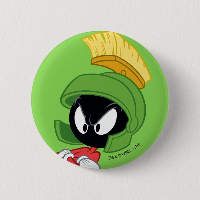 MARVIN MARTIAN™ | Arm korsad Knapp (Framsida)