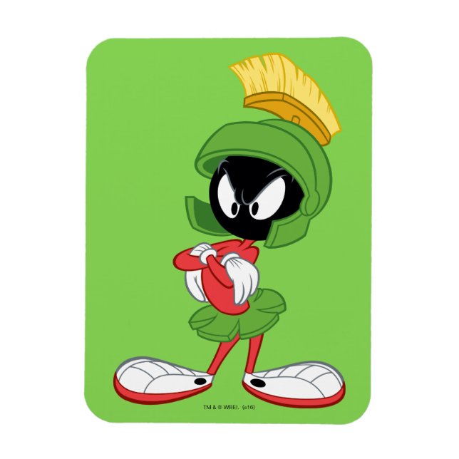 MARVIN MARTIAN™ | Arm korsad Magnet (Vertikal)