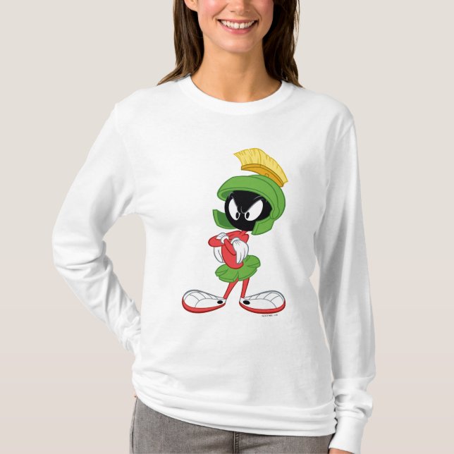 MARVIN MARTIAN™ | Arm korsad T Shirt (Framsida)