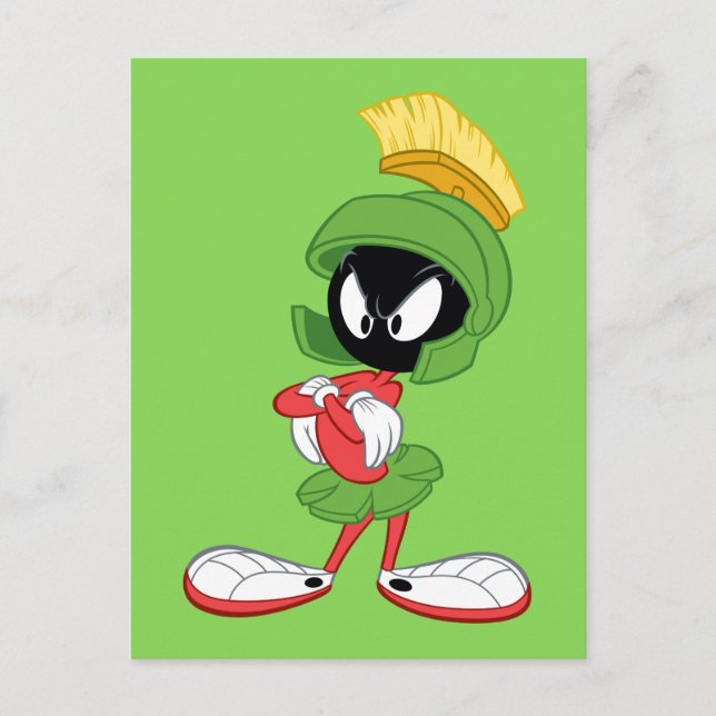 MARVIN MARTIAN™ | Arm korsad Vykort (Framsida)