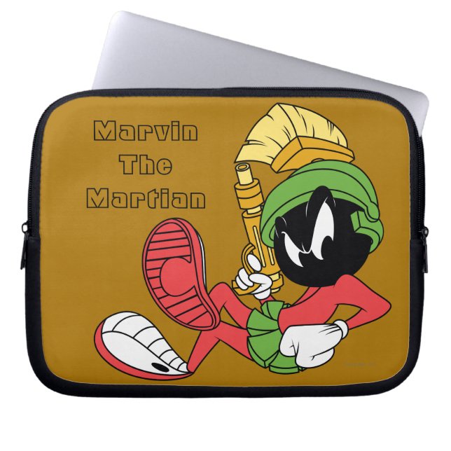 MARVIN MARTIAN™-återgivning med laser Laptop Fodral (Framsidan)