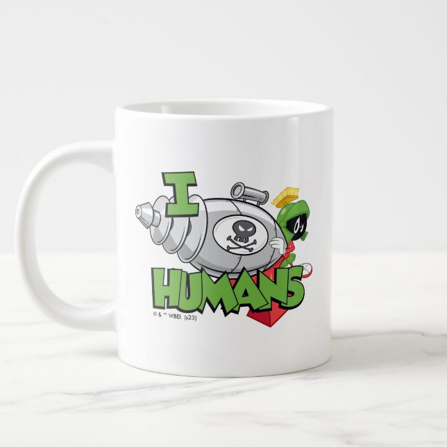 MARVIN MARTIAN™ I Laser Humans Jumbo Mugg (Vänster)
