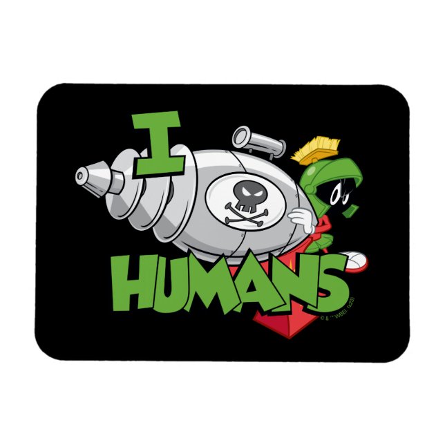 MARVIN MARTIAN™ I Laser Humans Magnet (Horisontell)