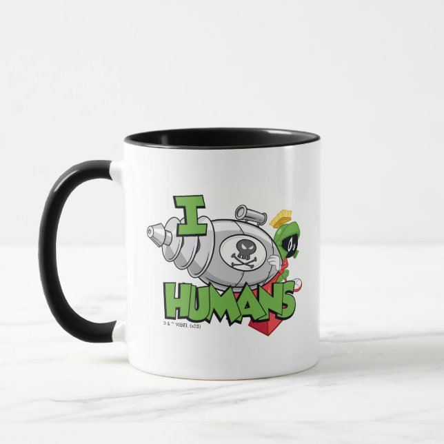 MARVIN MARTIAN™ I Laser Humans Mugg (Vänster)
