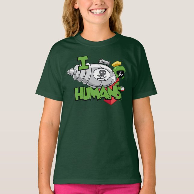 MARVIN MARTIAN™ I Laser Humans T Shirt (Framsida)