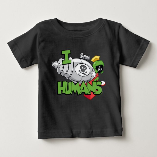 MARVIN MARTIAN™ I Laser Humans T Shirt (Framsida)