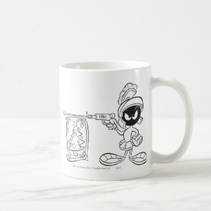 MARVIN MARTIAN™ Julgran Pop Gun Kaffemugg