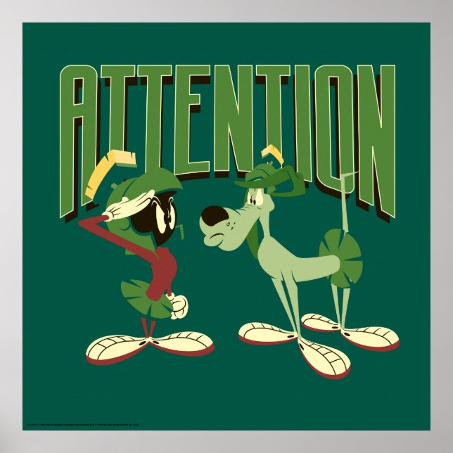 MARVIN MARTIAN™ & K-9 "Attention" Poster (Framsidan)