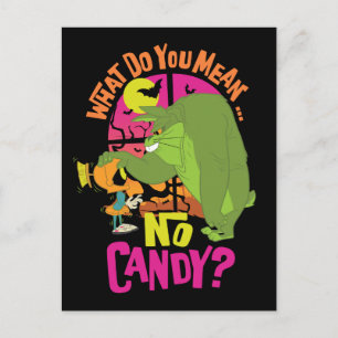 MARVIN MARTIAN™ & KRYP BUNNY™ "No Candy" Inbjudan Vykort