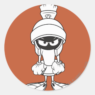 MARVIN MARTIAN™ Mad åt dig Runt Klistermärke