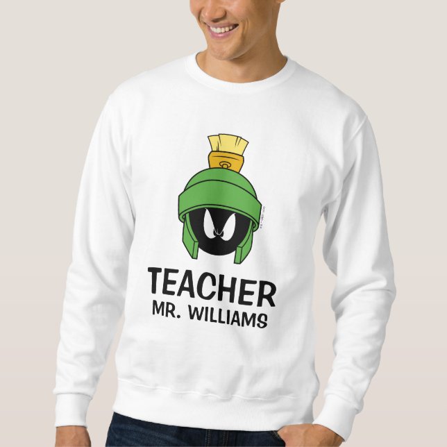 MARVIN MARTIAN™ Mad Teacher Lång Ärmad Tröja (Framsida)