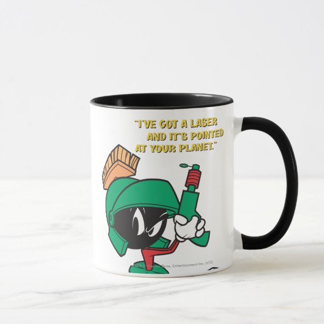 MARVIN MARTIAN™ med Laserpekade uppåt Mugg (Höger)