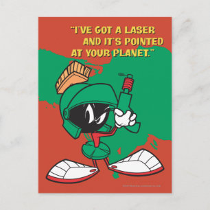 MARVIN MARTIAN™ med Laserpekade uppåt Vykort