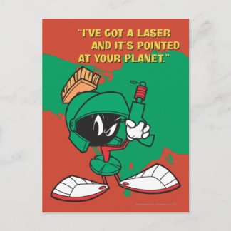MARVIN MARTIAN™ med Laserpekade uppåt Vykort