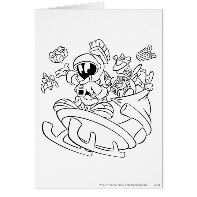 MARVIN MARTIAN™ MED Leksaker Hälsningskort (Framsidan)
