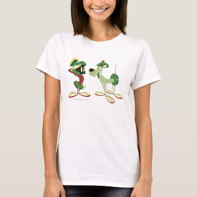 MARVIN MARTIAN™ och K-9 2 T-shirt (Framsida)