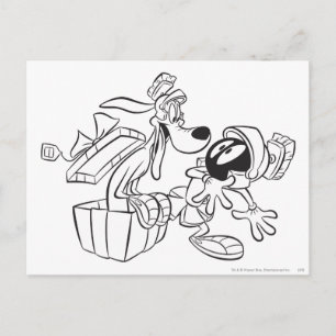 MARVIN MARTIAN™- och K-9-GIFTSöverraskning Vykort