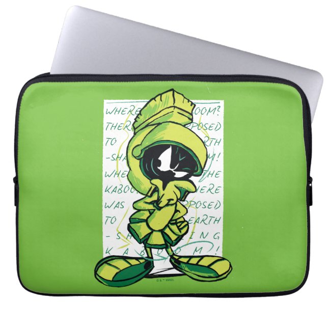 MARVIN MARTIAN™-offertskiss Laptop Fodral (Framsidan)