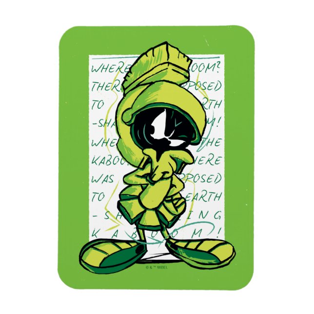 MARVIN MARTIAN™-offertskiss Magnet (Vertikal)