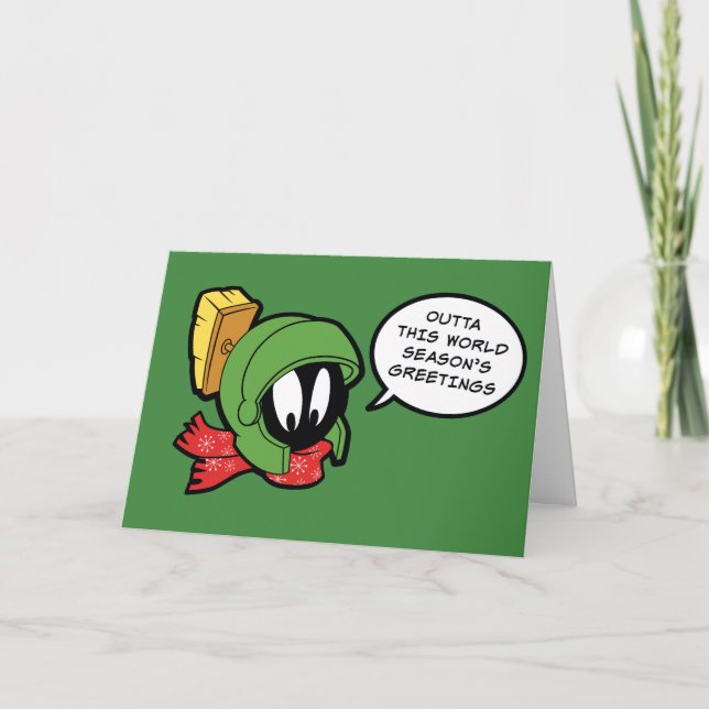 MARVIN MARTIAN™ "Outta this World"-Helgdag Helgkort (Framsida)