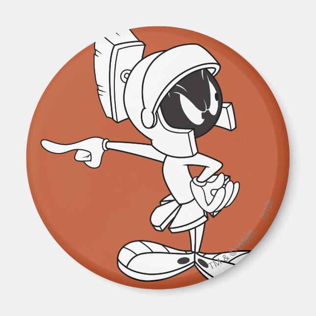 MARVIN MARTIAN™-pekare Magnet (Framsidan)