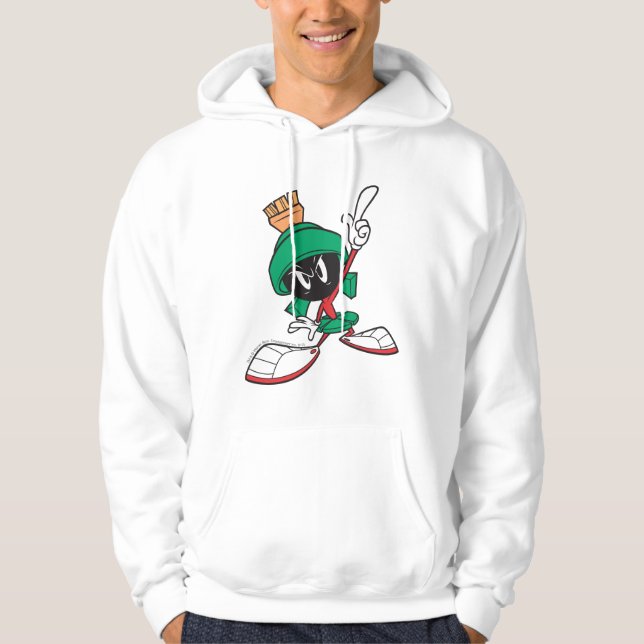 MARVIN MARTIAN™-pekaren uppåt Sweatshirt Med Luva (Framsida)