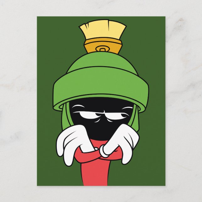 MARVIN MARTIAN™ Pout Vykort (Framsida)