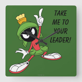 MARVIN MARTIAN™-proklamationen Fyrkantig Klocka