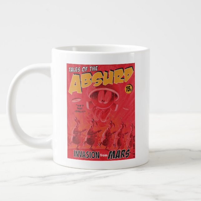 MARVIN MARTIAN™ Retro Invasion från Mars Tecknad Jumbo Mugg (Vänster)