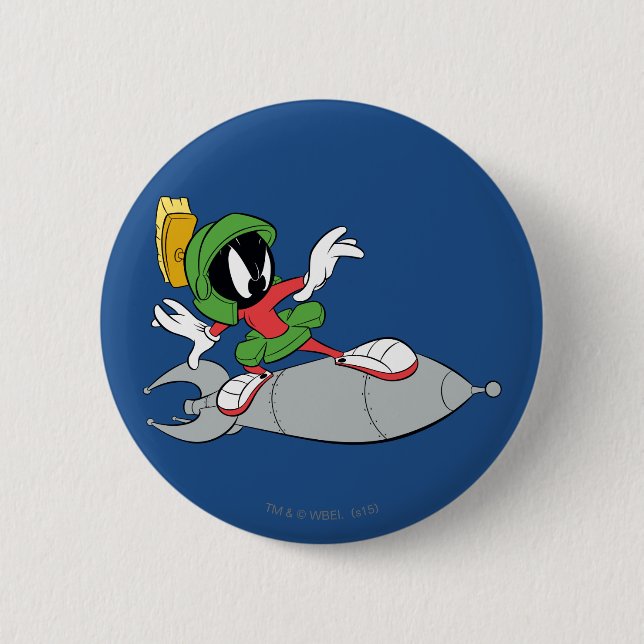 MARVIN MARTIAN™ Riding Rocket Knapp (Framsida)