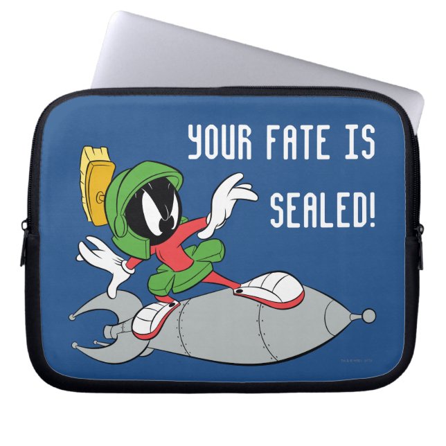 MARVIN MARTIAN™ Riding Rocket Laptop Sleeve (Framsidan)