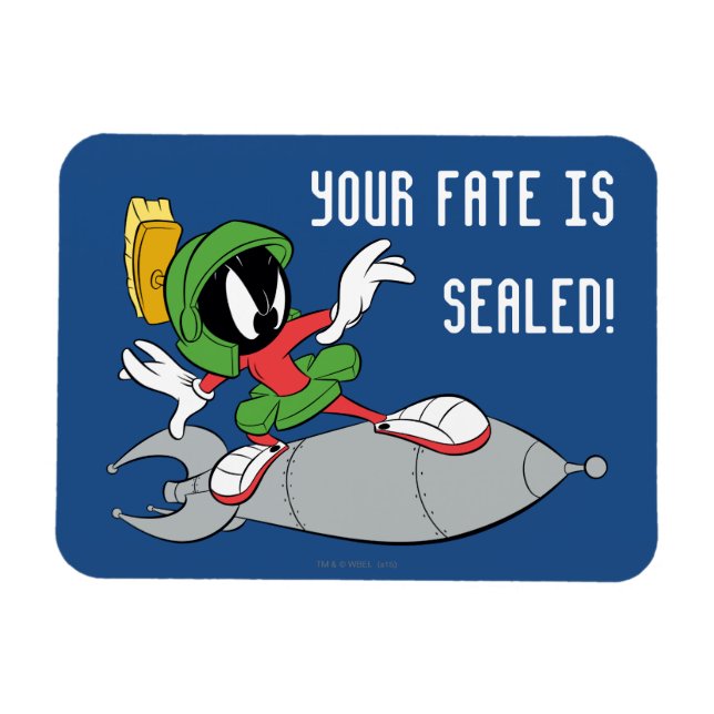 MARVIN MARTIAN™ Riding Rocket Magnet (Horisontell)