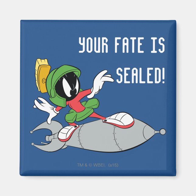 MARVIN MARTIAN™ Riding Rocket Magnet (Framsidan)