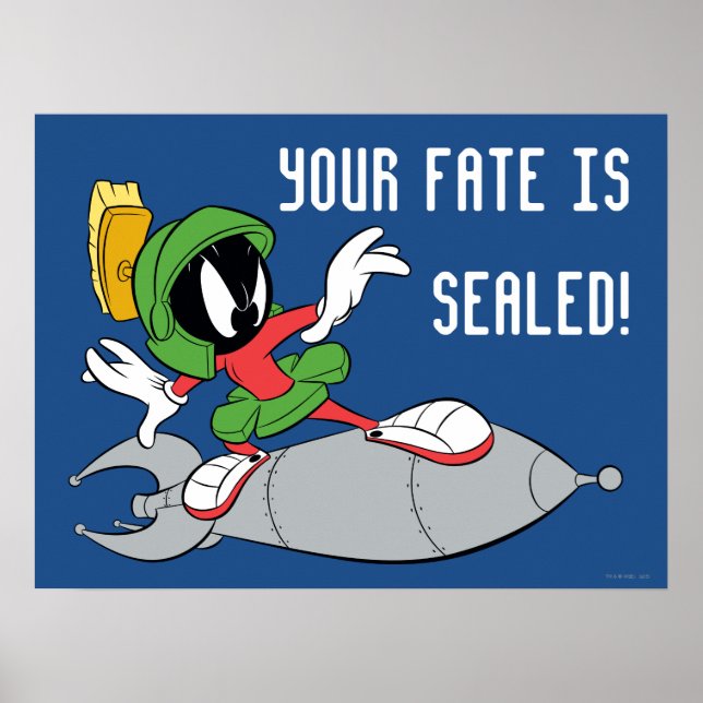 MARVIN MARTIAN™ Riding Rocket Poster (Framsidan)