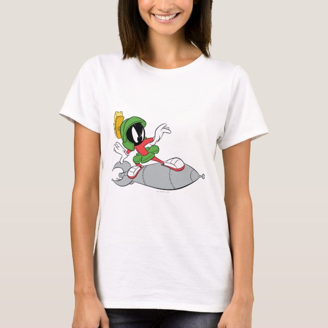 MARVIN MARTIAN™ Riding Rocket Tee Shirt (Framsida)