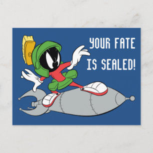 MARVIN MARTIAN™ Riding Rocket Vykort