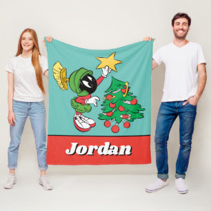 MARVIN MARTIAN™ sätter stjärnan på träd Fleecefilt